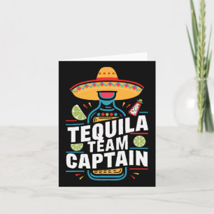 Tequila Team Captain Cinco De Mayo Party Fiesta Card