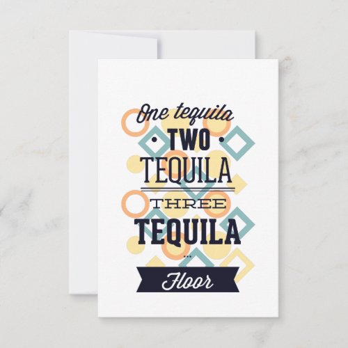 Tequila Thank You Card