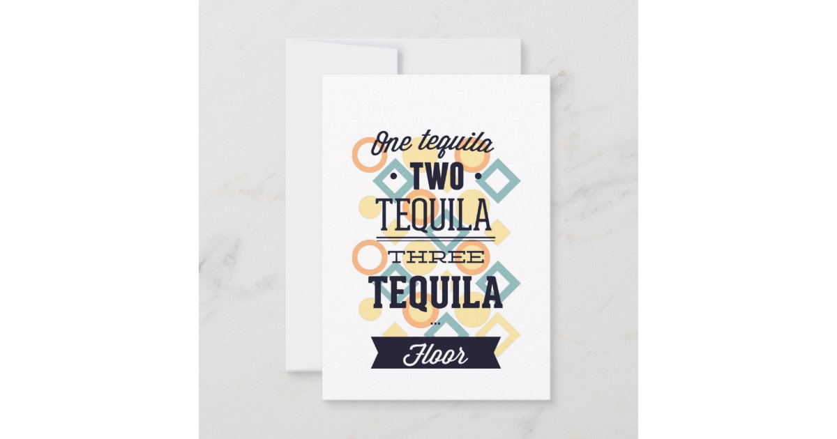 Tequila Thank You Card | Zazzle