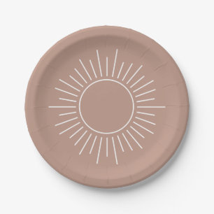 Teraccotta Sun Paper Plates