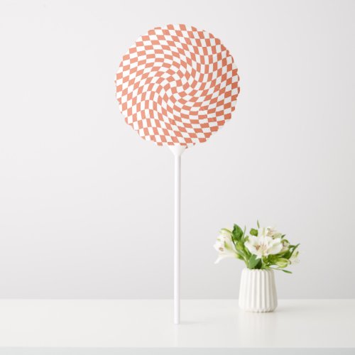 Teracotta Wedding Collection Check Checkered  Balloon