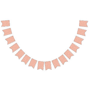 Teracotta Wedding Collection Check Checkered   Bunting Flags