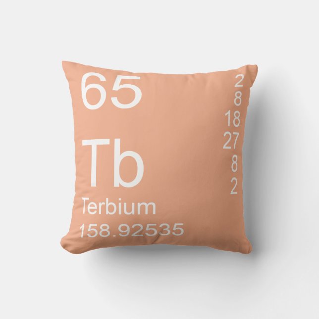 Terbium Throw Pillow (Front)