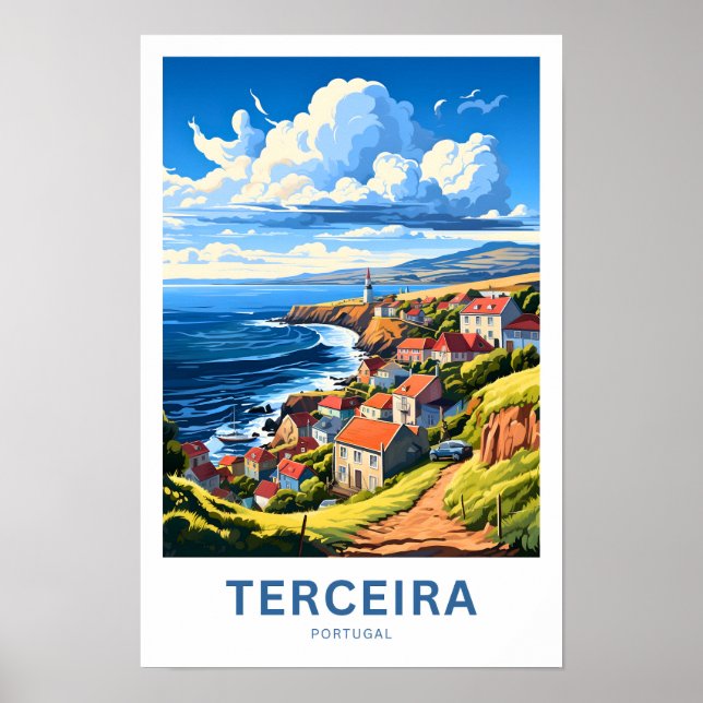 Terceira Portugal Travel Print (Front)