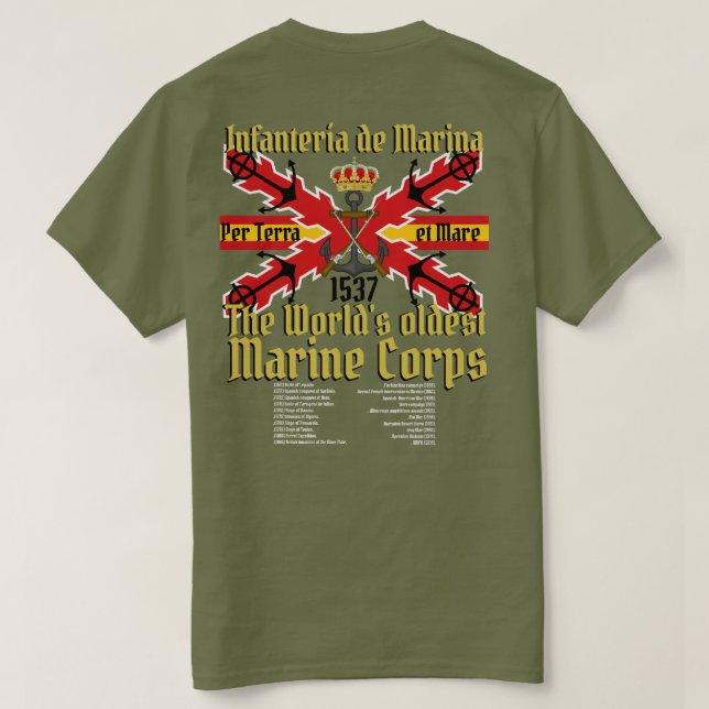 Tercio de Armada (Spanish Marines) T-Shirt (Design Back)