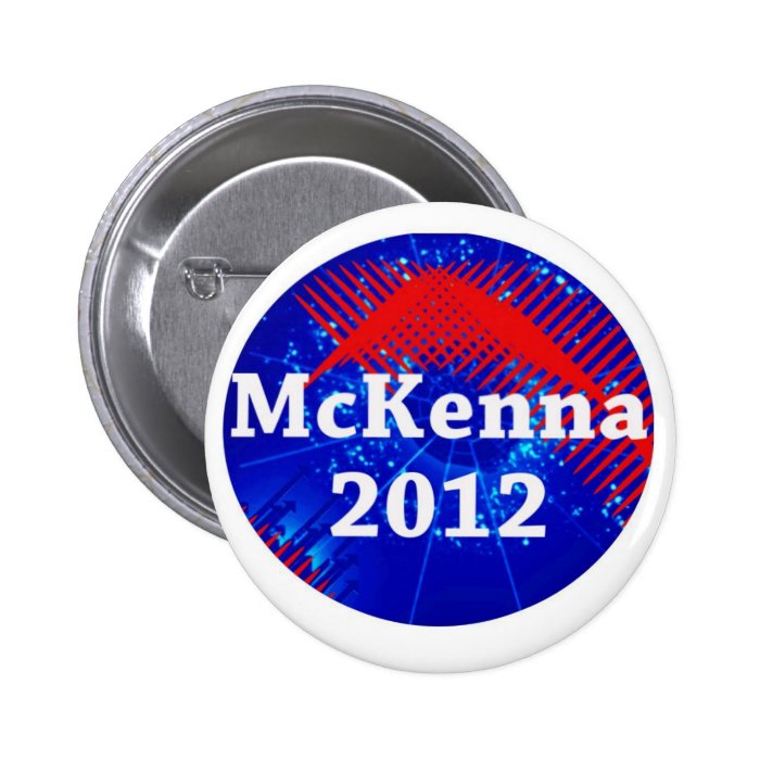 Terence McKenna 2012 Campaign Pinback Buttons