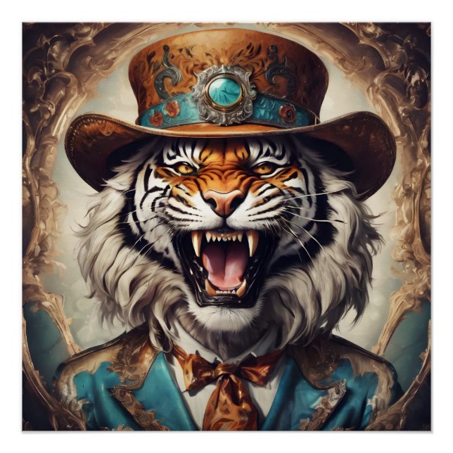 Terence the Roaring Tiger Art Poster (Front)