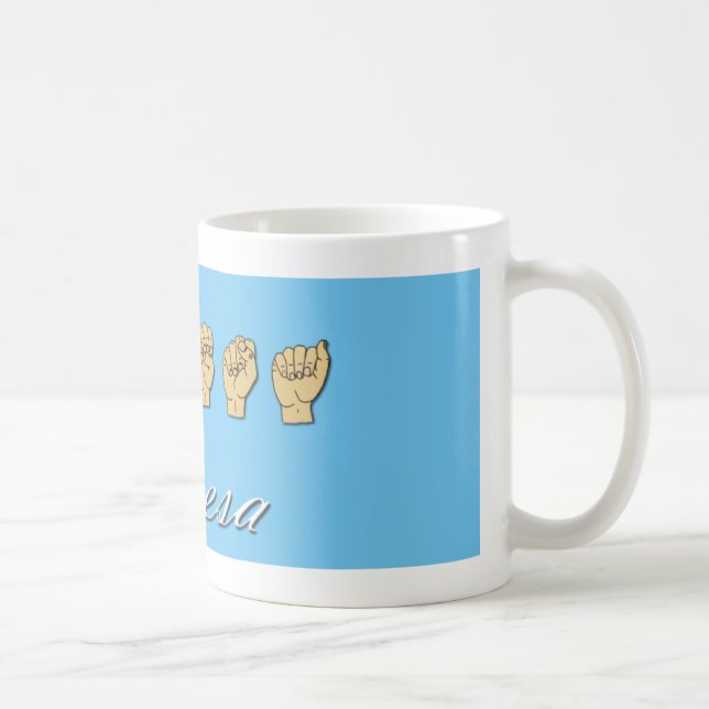Teresa ASL mug (Right)