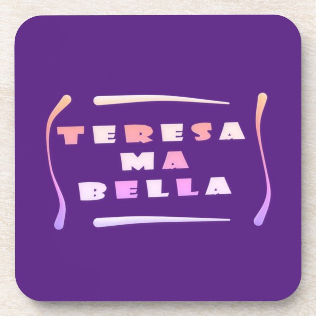 Teresa Bella made for her mixed colours     Card P Beverage Coaster (Front)