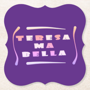 Teresa Bella made for her mixed colours Card Paper Coaster