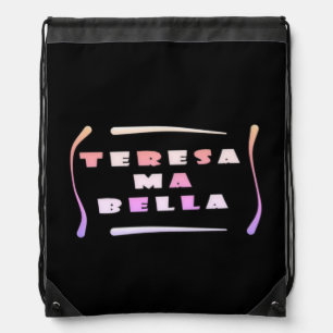 Teresa Bella made for her mixed colours Drawstring Bag