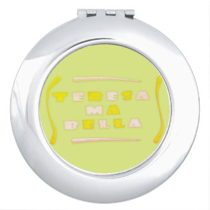 Teresa Bella made for her mixed colours Glas Compact Mirror