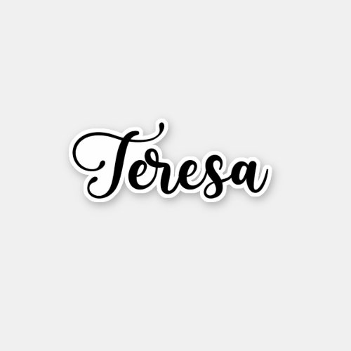 Teresa Name _ Handwritten Calligraphy Sticker