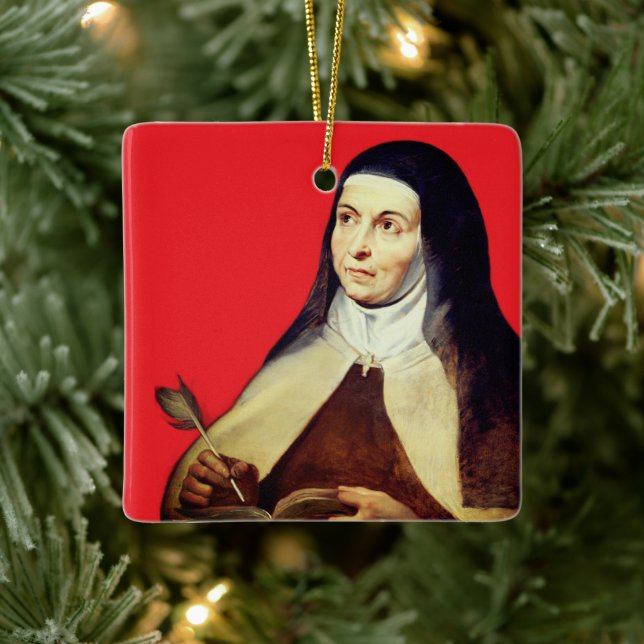 Teresa of Ávila by Rubens Ceramic Ornament (Tree)