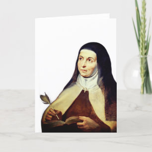 Teresa of Ávila by Rubens Letterpress Thank You Card