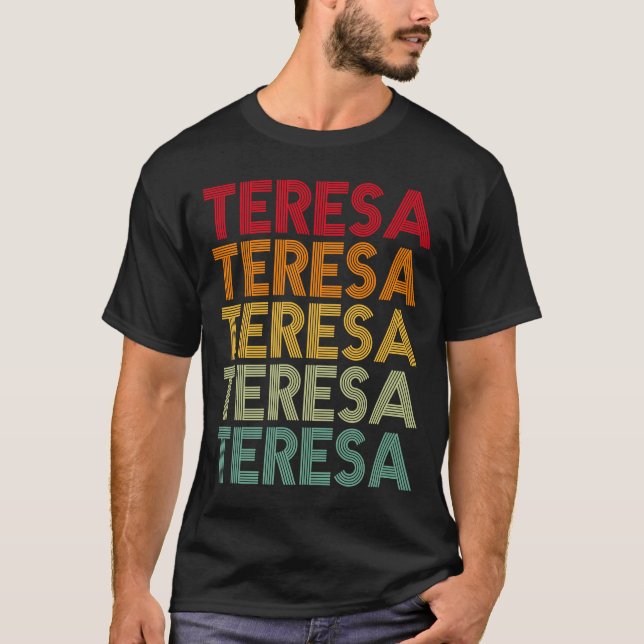 Teresa Retro Name Humor Nickname T-Shirt (Front)