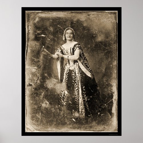 Teresa Truffi Daguerreotype 1848 Poster
