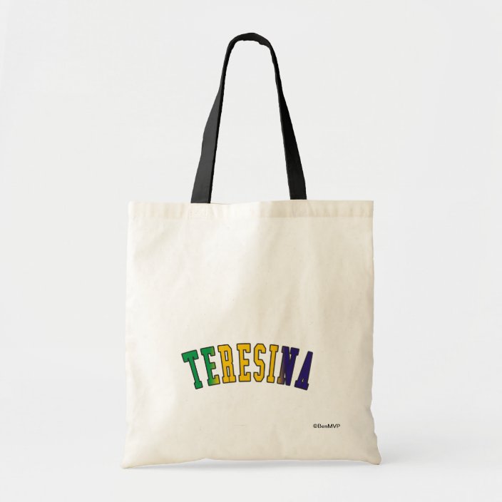 Teresina in Brazil National Flag Colors Bag