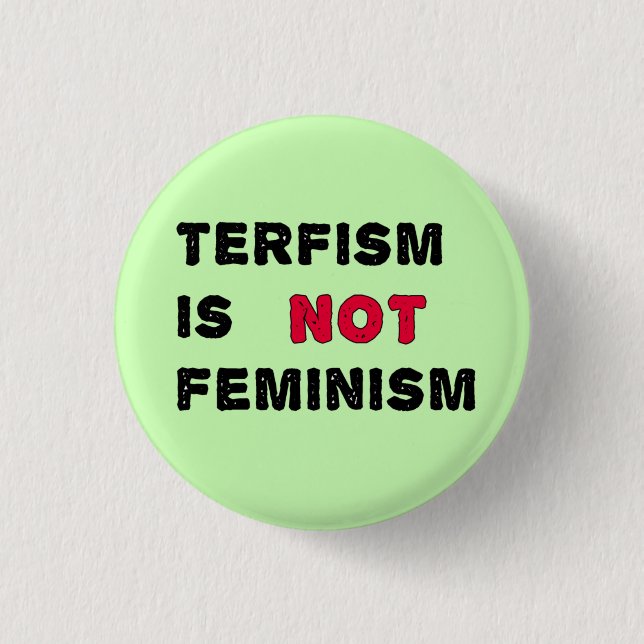 TERFism is not feminism Button (Front)
