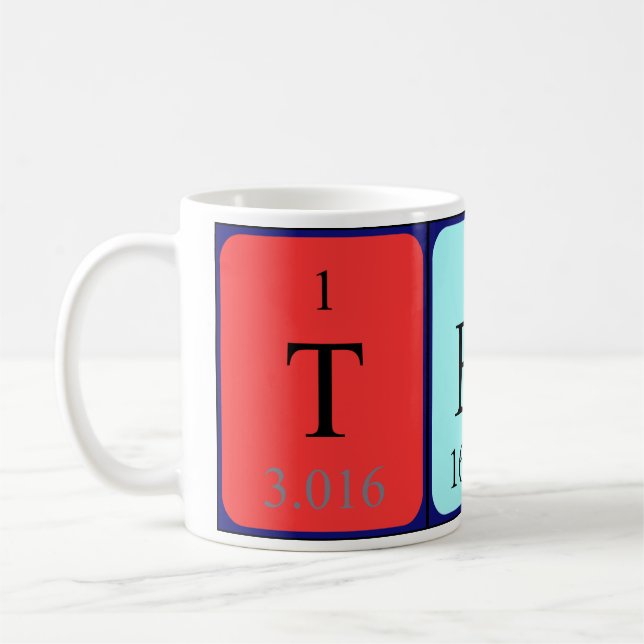 Teri periodic table name mug (Left)