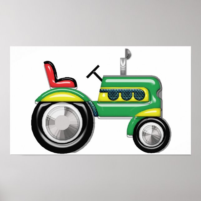 Teriffic Green Tractor Poster (Front)