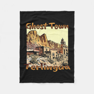 Terlingua Ghost Town Texas A Unique Holiday  Fleece Blanket