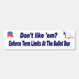 Term Limits Bumper Sticker