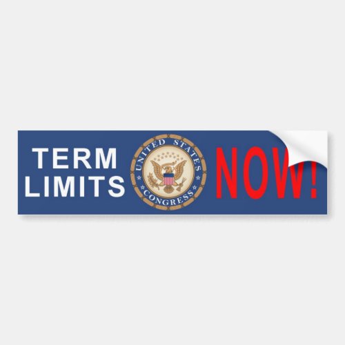 Term Limits Bumper Sticker
