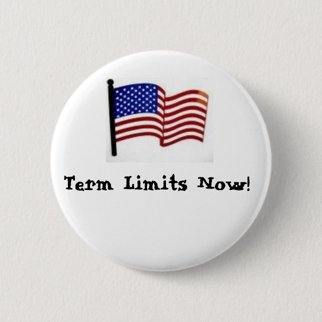 Term Limits Now! Button (Front)
