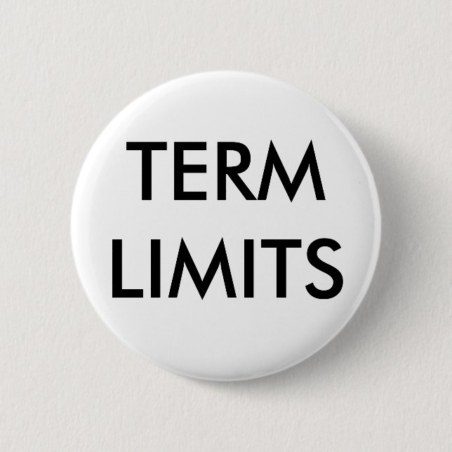 TERM LIMITS PINBACK BUTTON (Front)
