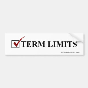 Term Limits, Vote - Bumper Sticker