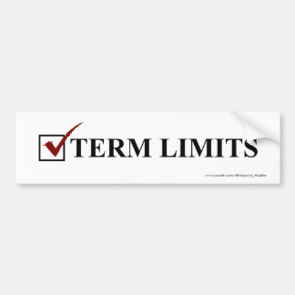 Term Limits, Vote - Bumper Sticker