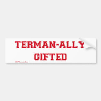 Terman-ally Gifted Bumper Sticker