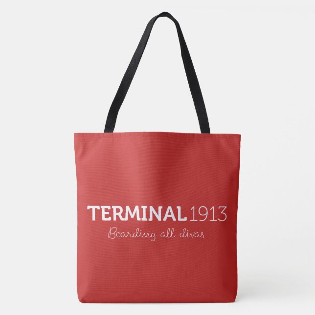 Terminal 1913 Large Red Tote (Front)