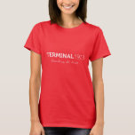 Terminal 1913 Shirt In Red at Zazzle
