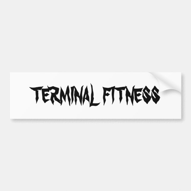 TERMINAL FITNESS BUMPER STICKER (Front)