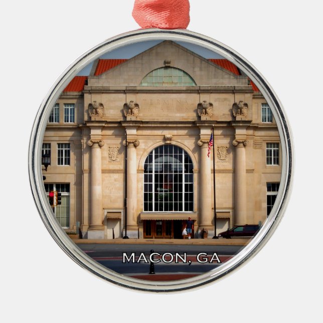 TERMINAL STATION - Macon, Georgia Metal Ornament (Front)