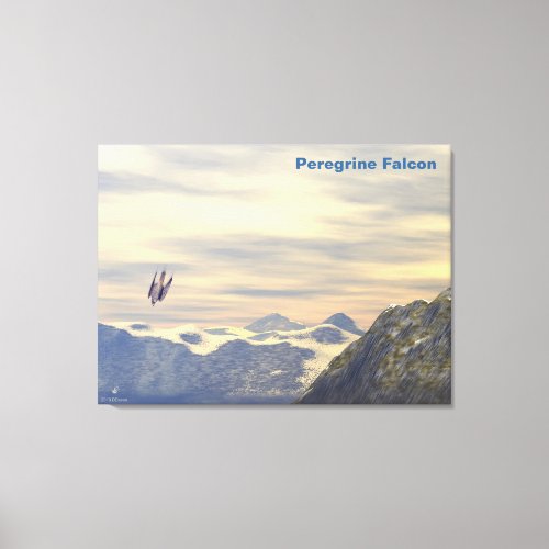 Terminal Velocity Peregrine Falcon Canvas Print