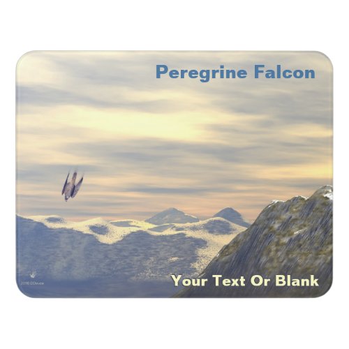 Terminal Velocity Peregrine Falcon Door Sign