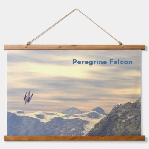 Terminal Velocity Peregrine Falcon Hanging Tapestry