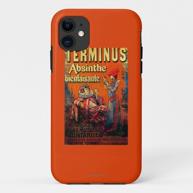 Terminus Absinthe Vintage PosterEurope Case-Mate iPhone Case (Back)