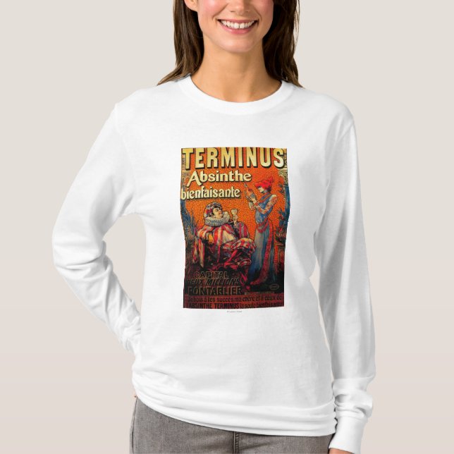 Terminus Absinthe Vintage PosterEurope T-Shirt (Front)