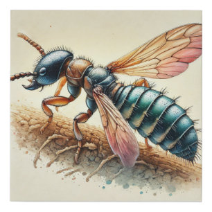 Termite Insect 081024IREF231 - Watercolor Faux Canvas Print