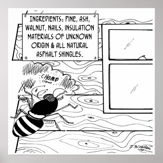 Termite Reads Ingredient List Poster (Front)