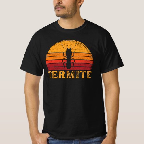Termite Vintage Retro Sunset Silhouette T_Shirt