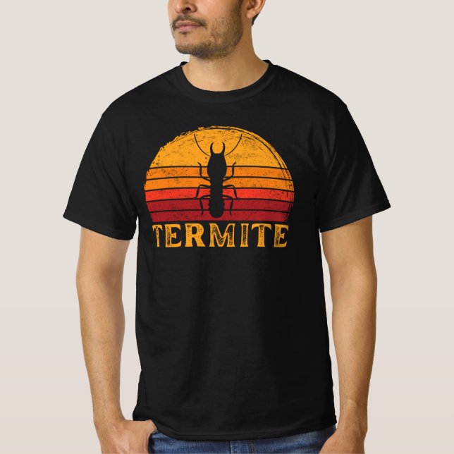 Termite Vintage Retro Sunset Silhouette T-Shirt (Front)