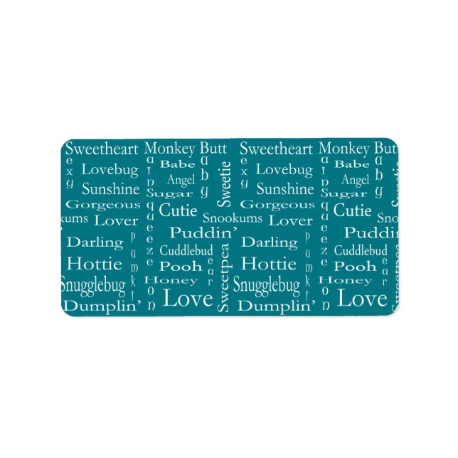 Terms Of Endearment by Shirley Taylor Label (Front)