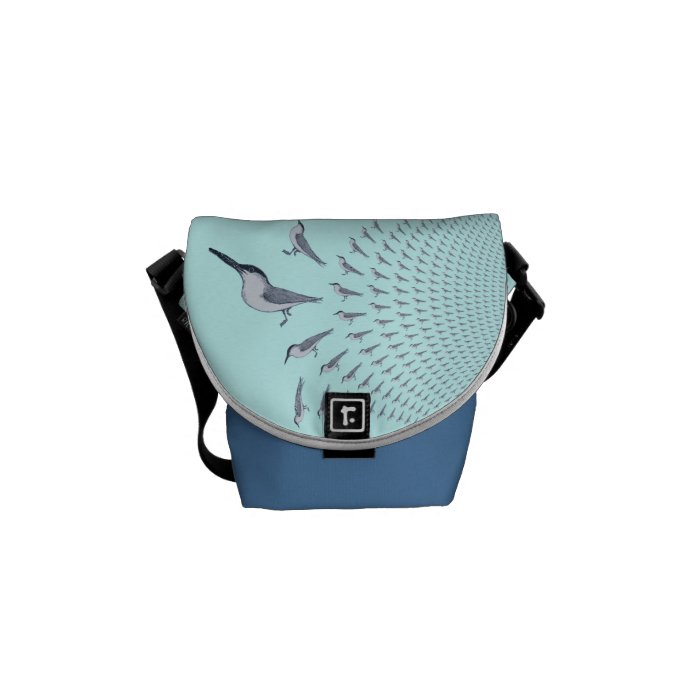 Terns in Flight on a Budget Mini Messenger Bag