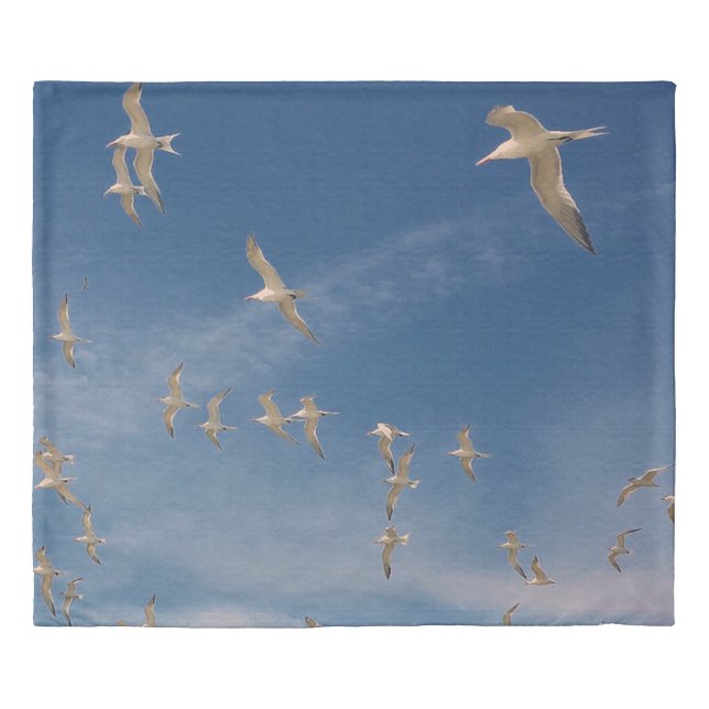 Terns Overhead Duvet Cover (Front)
