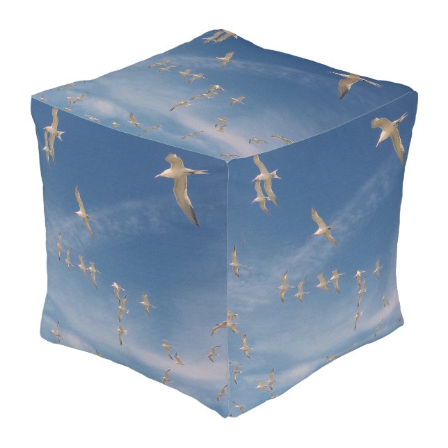 Terns Overhead Outdoor Pouf (Angled Front)